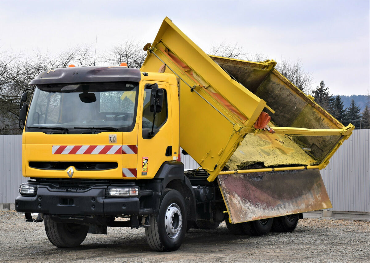 Camion benne Renault KERAX 370 DCI Kipper 5,20 m + BORDMATIC 6x4